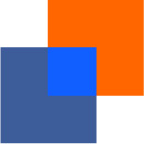 The Saturation blend mode, demonstrated with overlapping squares