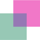 The Darken blend mode, demonstrated with overlapping squares